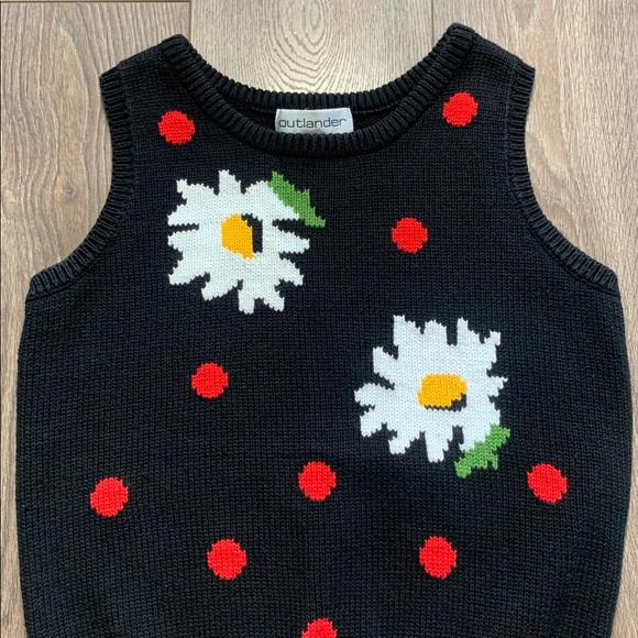 Vintage 90’s Knit Floral Sweater Vest - Picture 15 of 17